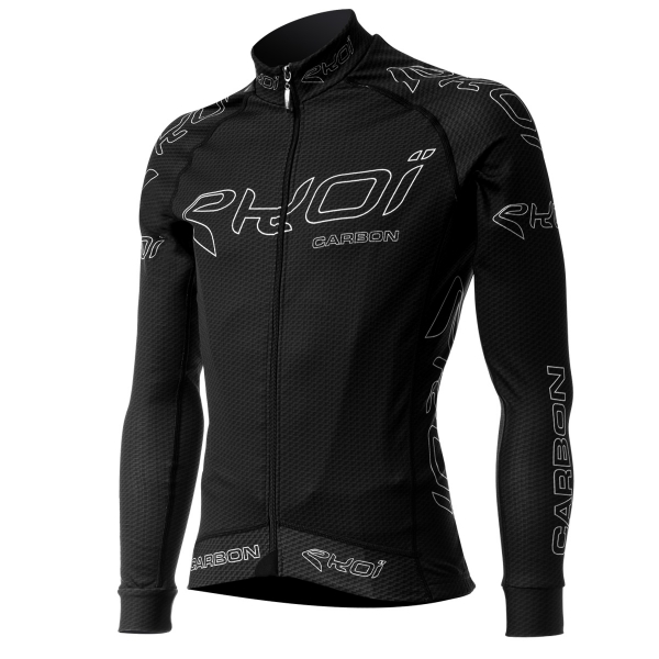 Zimní dres EKOI CARBON FIBER dlouhý rukáv Černá Zimní dres EKOI CARBON FIBER dlouhý rukáv Černá