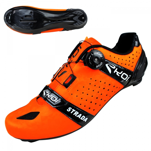 Silniční tretry EKOI Strada Cristal, Fluo oranžová Silniční tretry EKOI Strada Cristal, Fluo oranžová