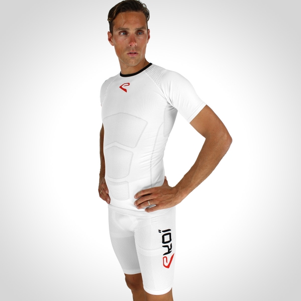 Set EKOI RUN Short Krátké rukávy Bílá Set EKOI RUN Short Krátké rukávy Bílá